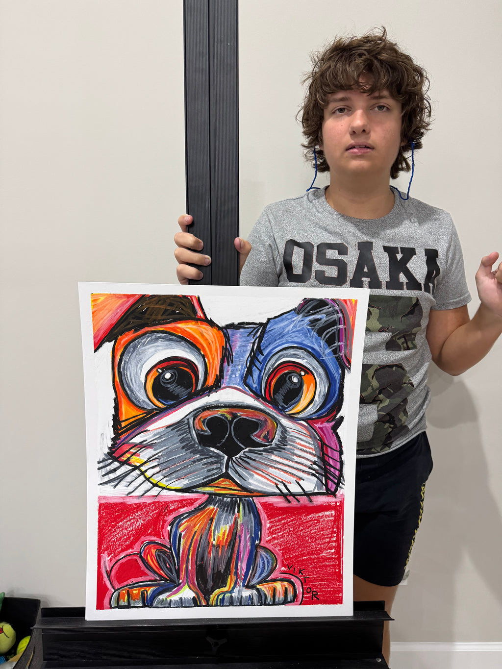 The Terrier - ORIGINAL 16x20” - Vichy's Art