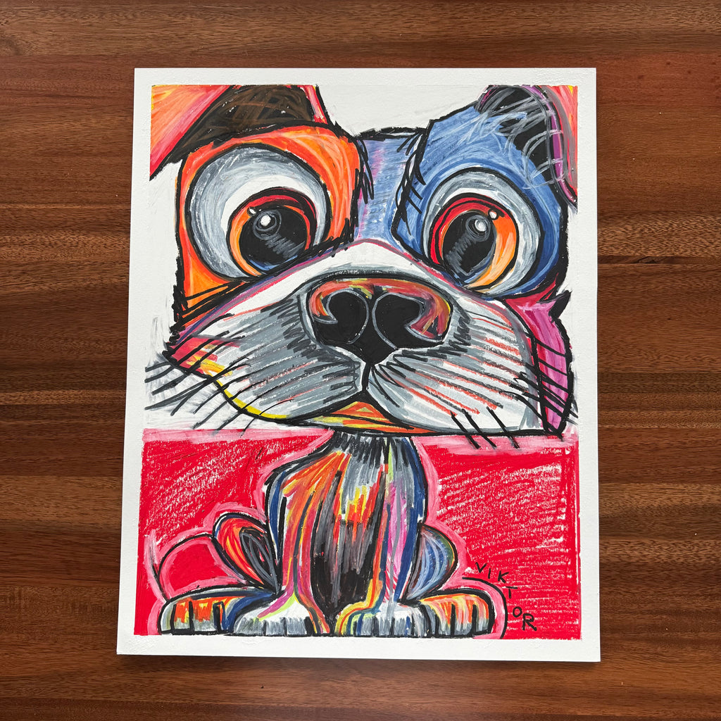 The Terrier - ORIGINAL 16x20” - Vichy's Art