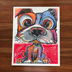 The Terrier - ORIGINAL 16x20” - Vichy's Art