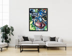 The Blue Giraffe - Art Prints - Vichy's Art