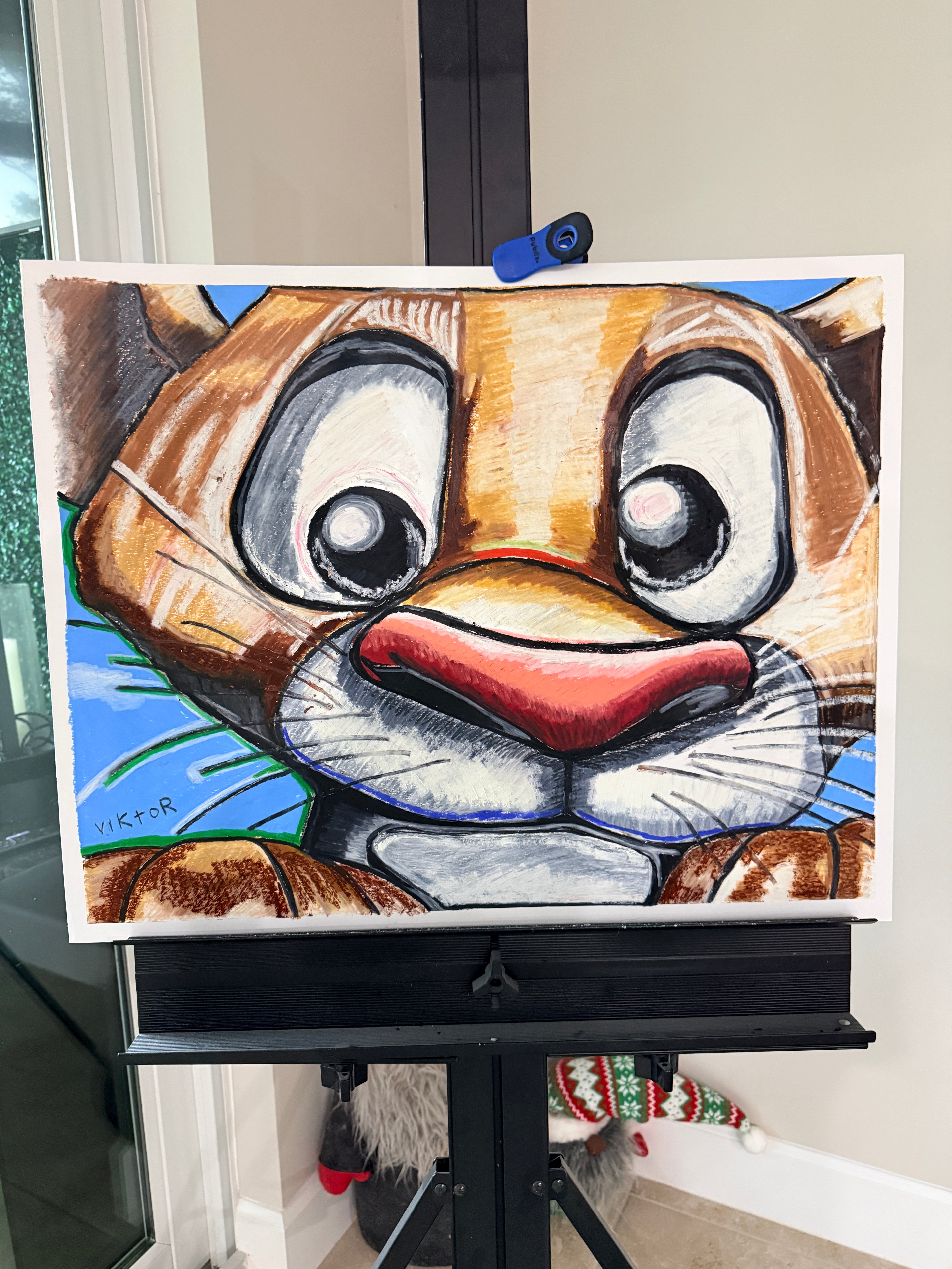 Little King - ORIGINAL OIL PASTEL ARTWORK - 24x19"