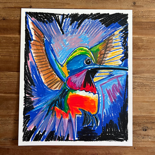 The Hummingbird - ORIGINAL  14x17”
