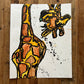 Giraffe III - ORIGINAL 14x17"