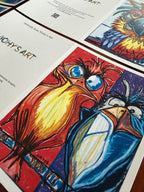 Vibrant Wings - Greeting cards (set of 6)