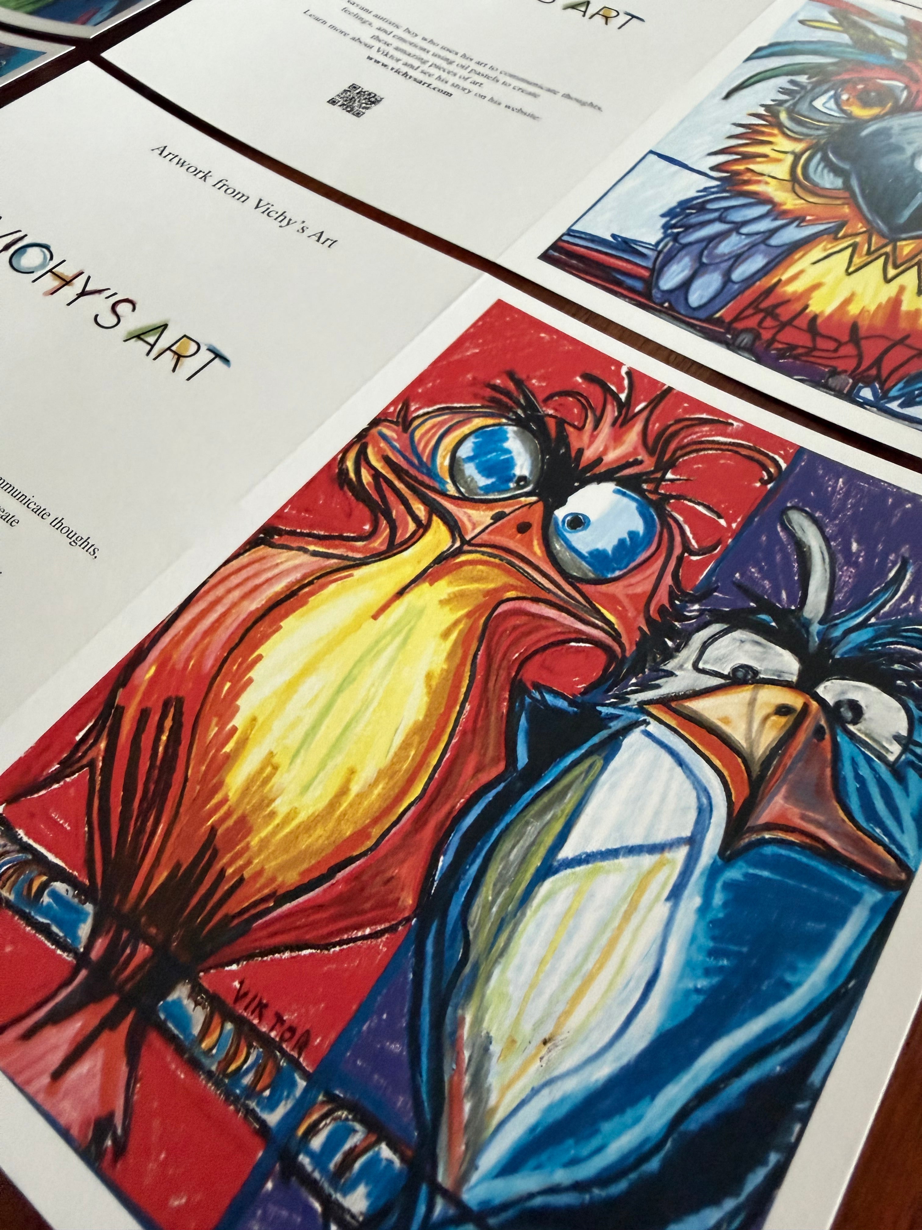 Vibrant Wings - Greeting cards (set of 6)