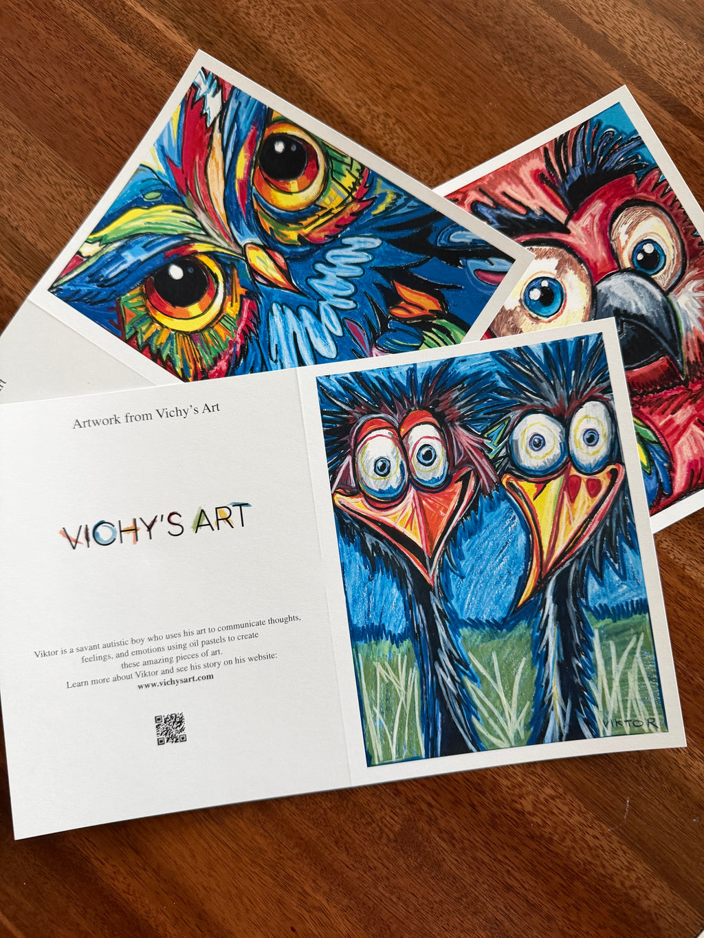 Vibrant Wings - Greeting cards (set of 6)