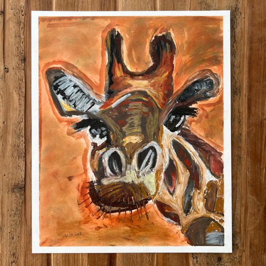Giraffe - ORIGINAL  14x17”