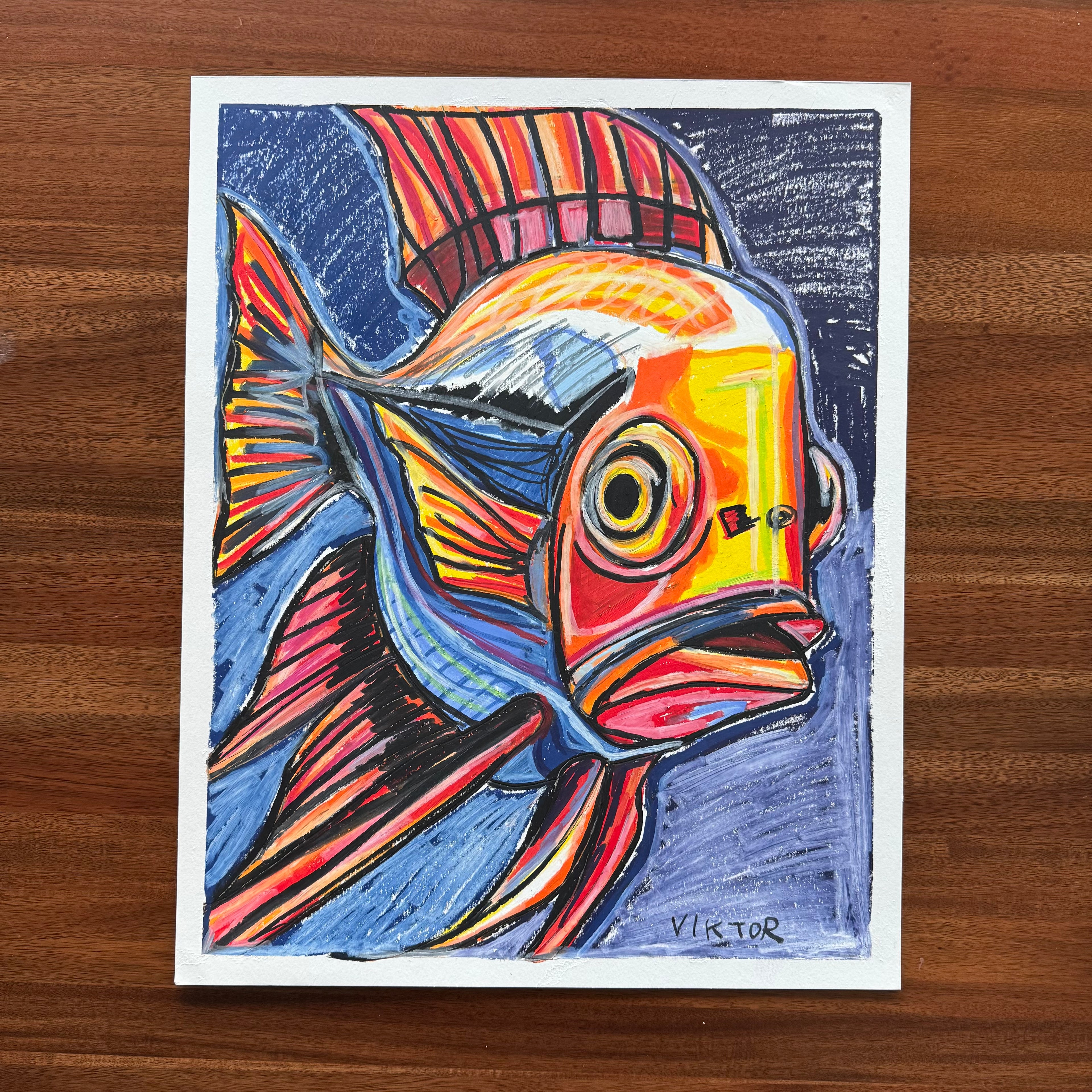 Funky Fish - ORIGINAL 16x20"