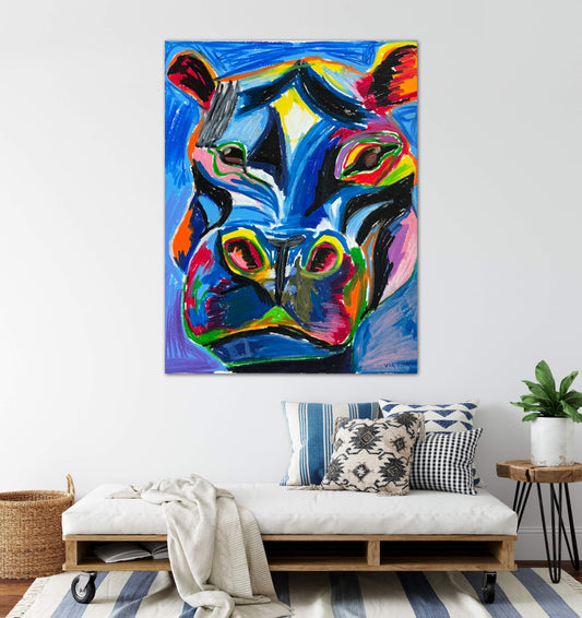 The Blue Hippo - fine prints and canvas prints in more size