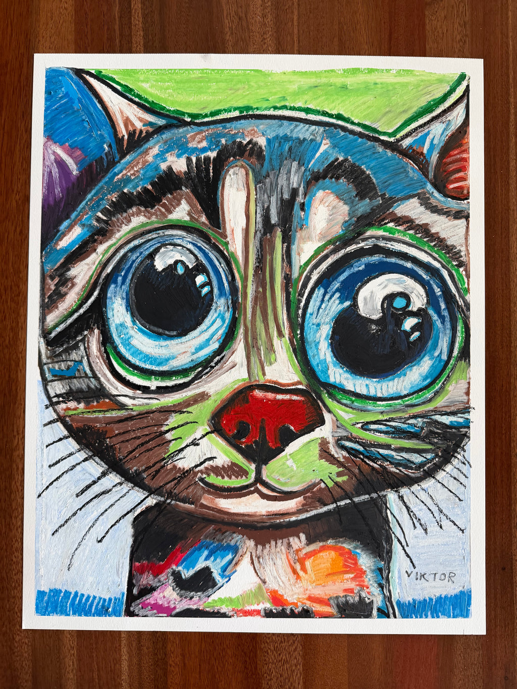 Petite - ORIGINAL OIL PASTEL ARTWORK - 19x24"