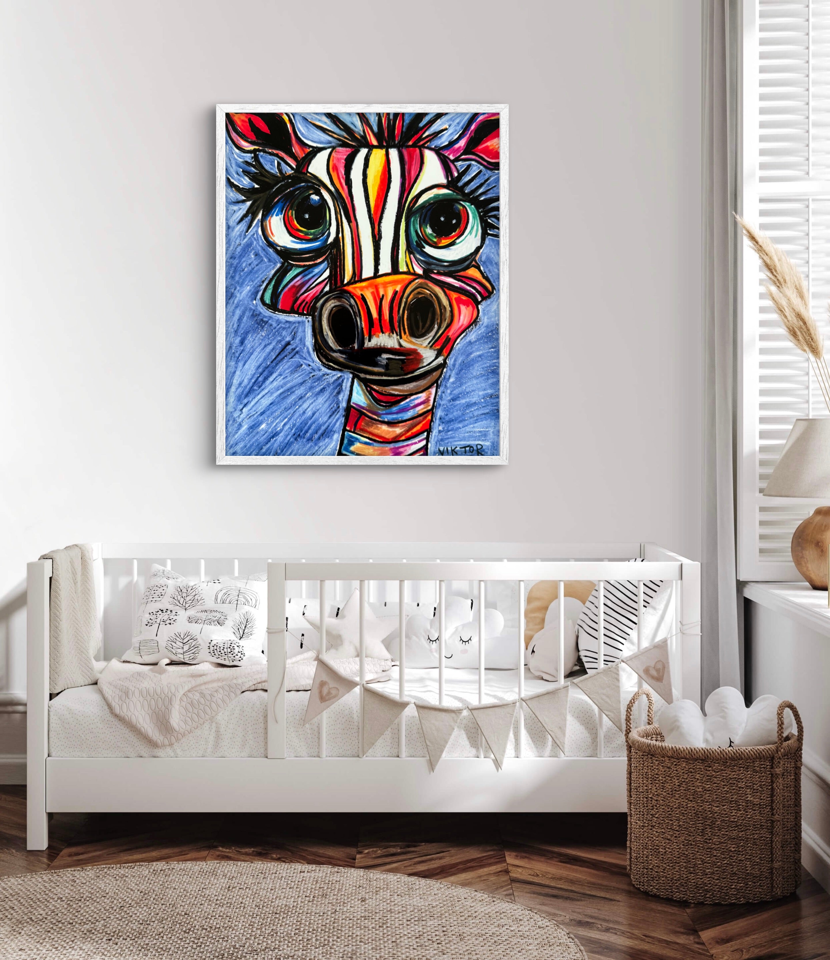 Rainbow Zebra - Art Prints