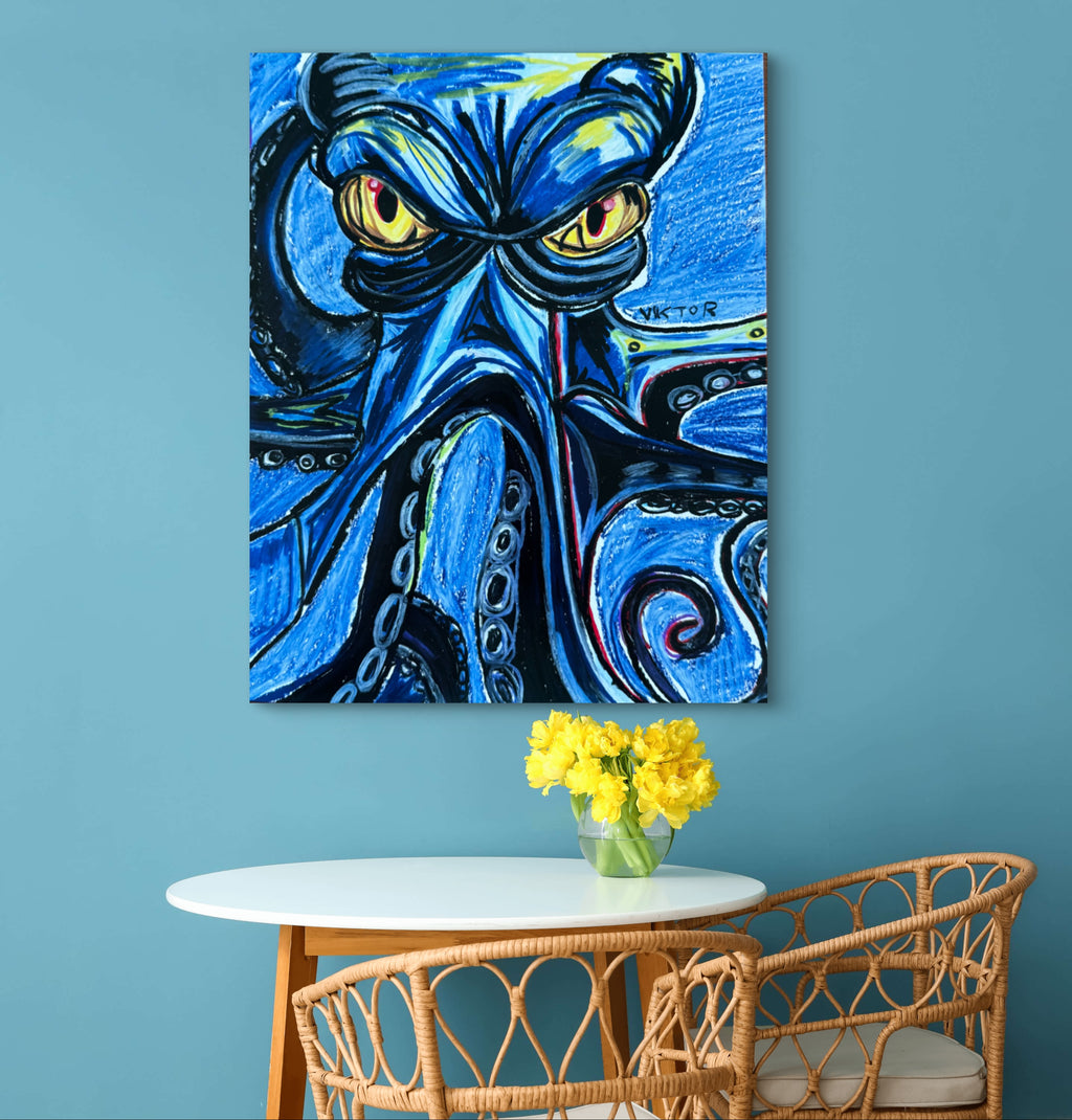 Blue Octopus - Art Prints