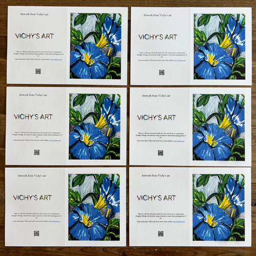 Bestseller Flowers - Greeting cards - Vichy's Art