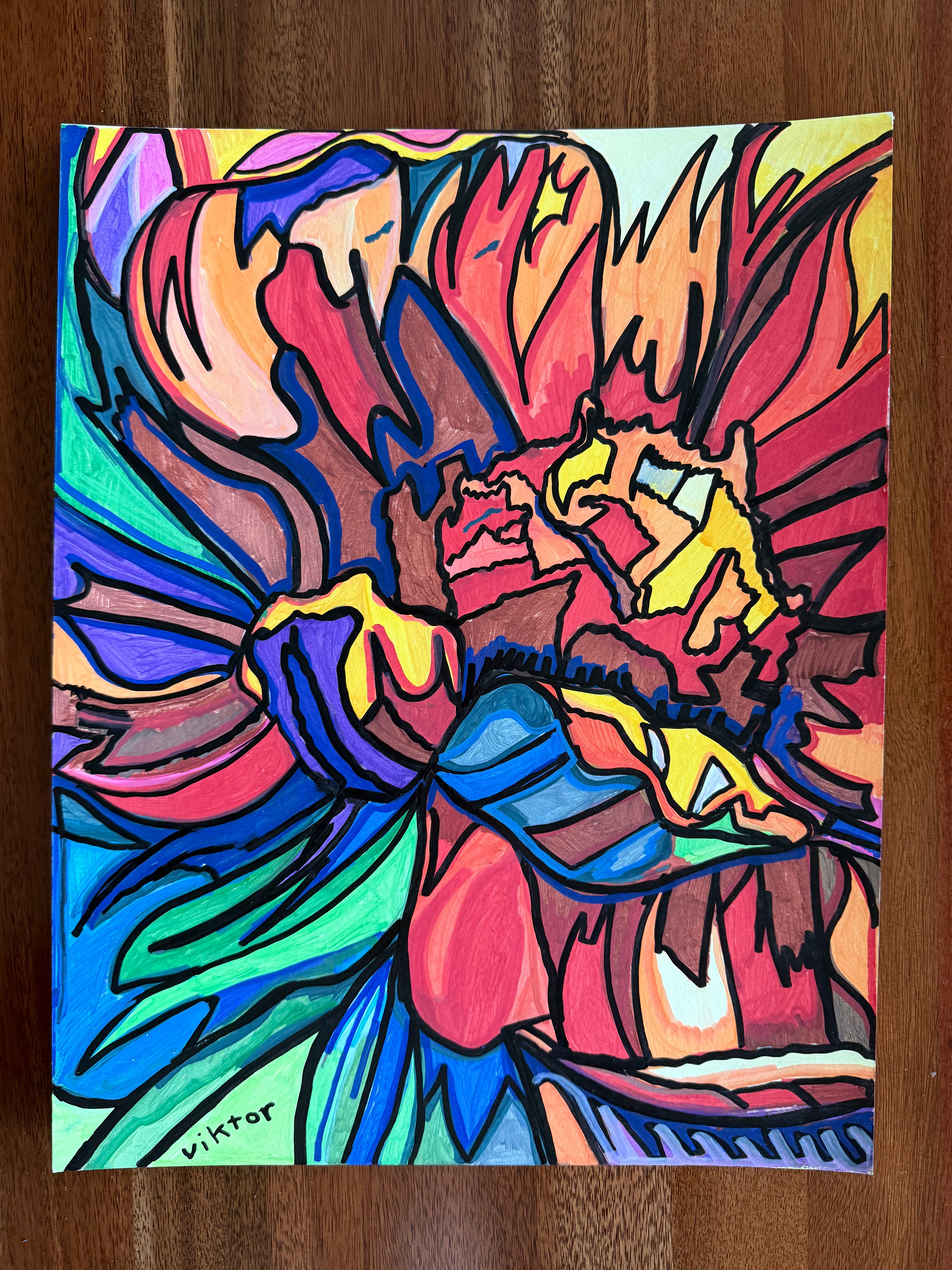 Sunflower Symphony - ORIGINAL ARTWORK - 11x14"