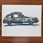 Vintage Carrera - ORIGINAL OIL PASTEL ARTWORK - Vichy's Art