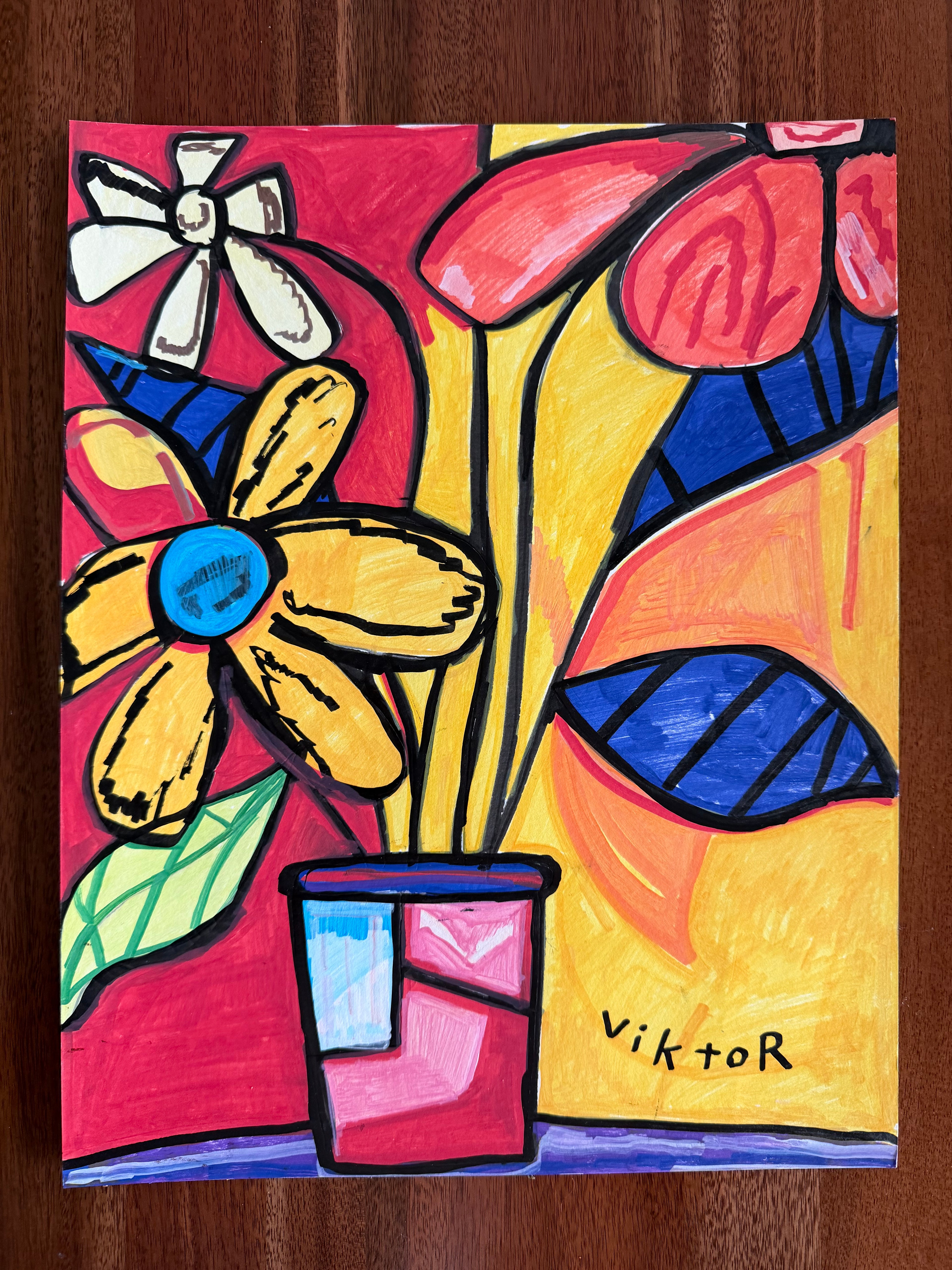Vibrant Bloom - ORIGINAL ARTWORK - 11x14"
