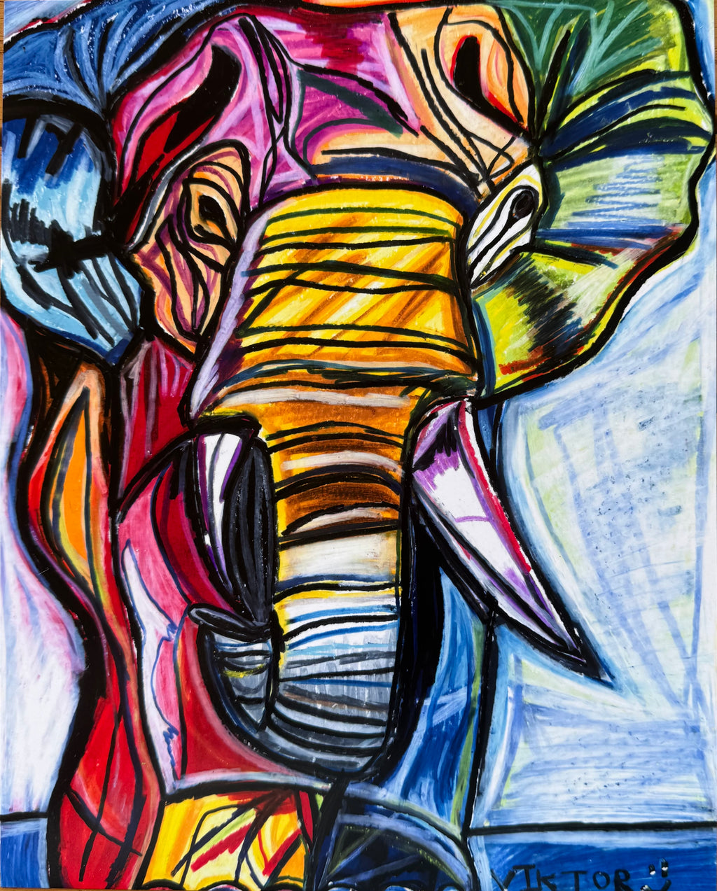 Rainbow Elephant - Art Prints