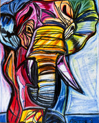 Rainbow Elephant - Art Prints