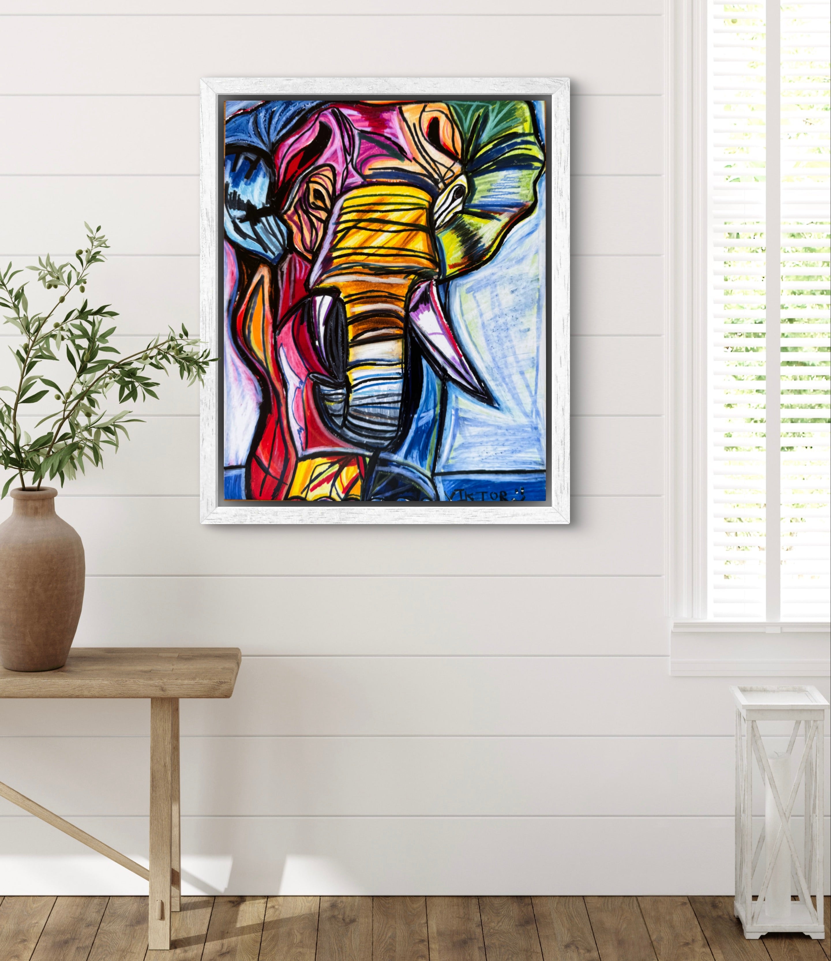 Rainbow Elephant - Art Prints