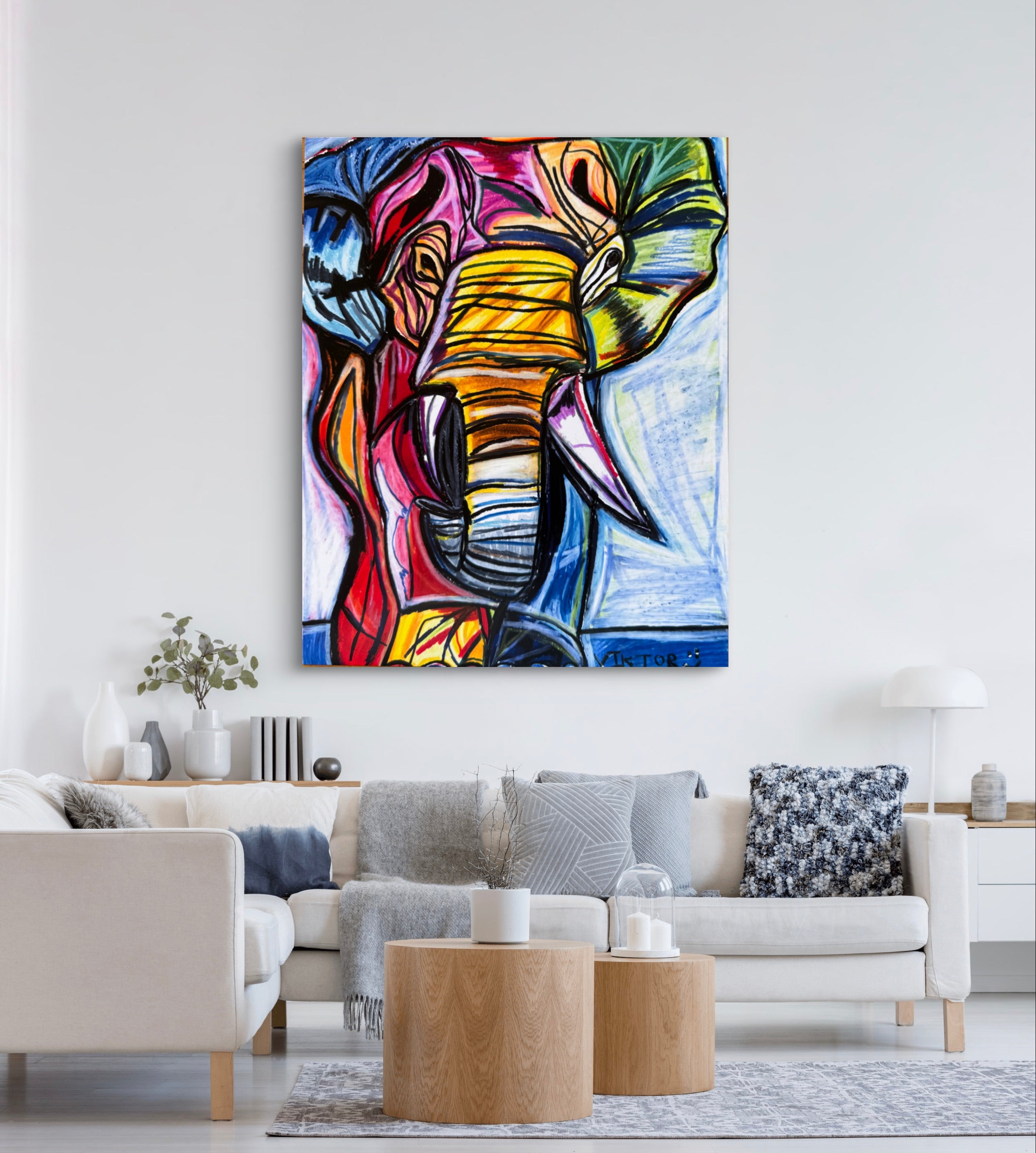 Rainbow Elephant - Art Prints