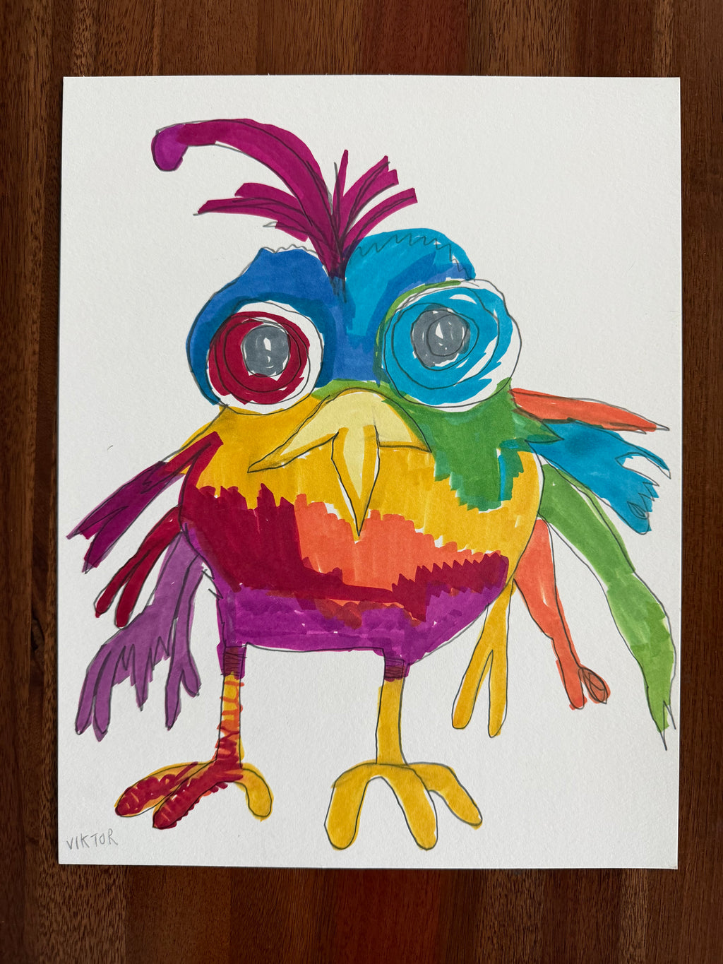 Funny Bird I - ORIGINAL ARTWORK - 11x14"