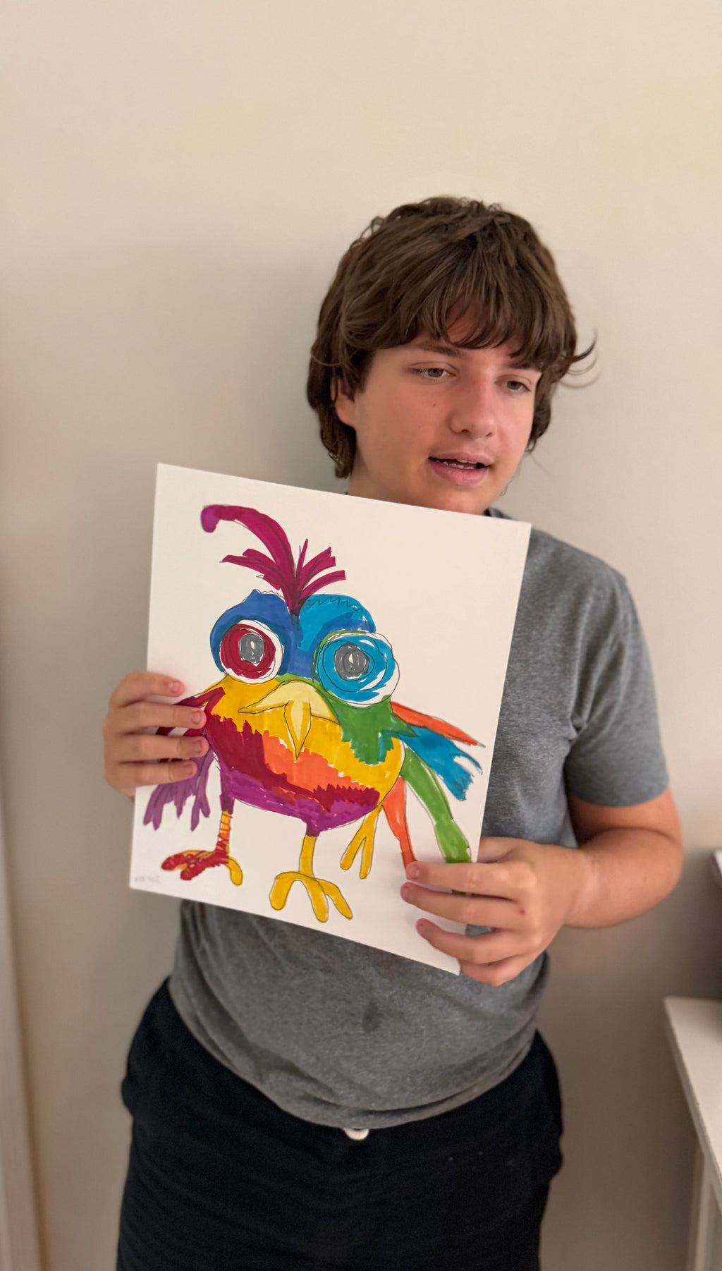 Funny Bird I - ORIGINAL ARTWORK - 11x14"