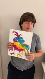 Funny Bird I - ORIGINAL ARTWORK - 11x14"