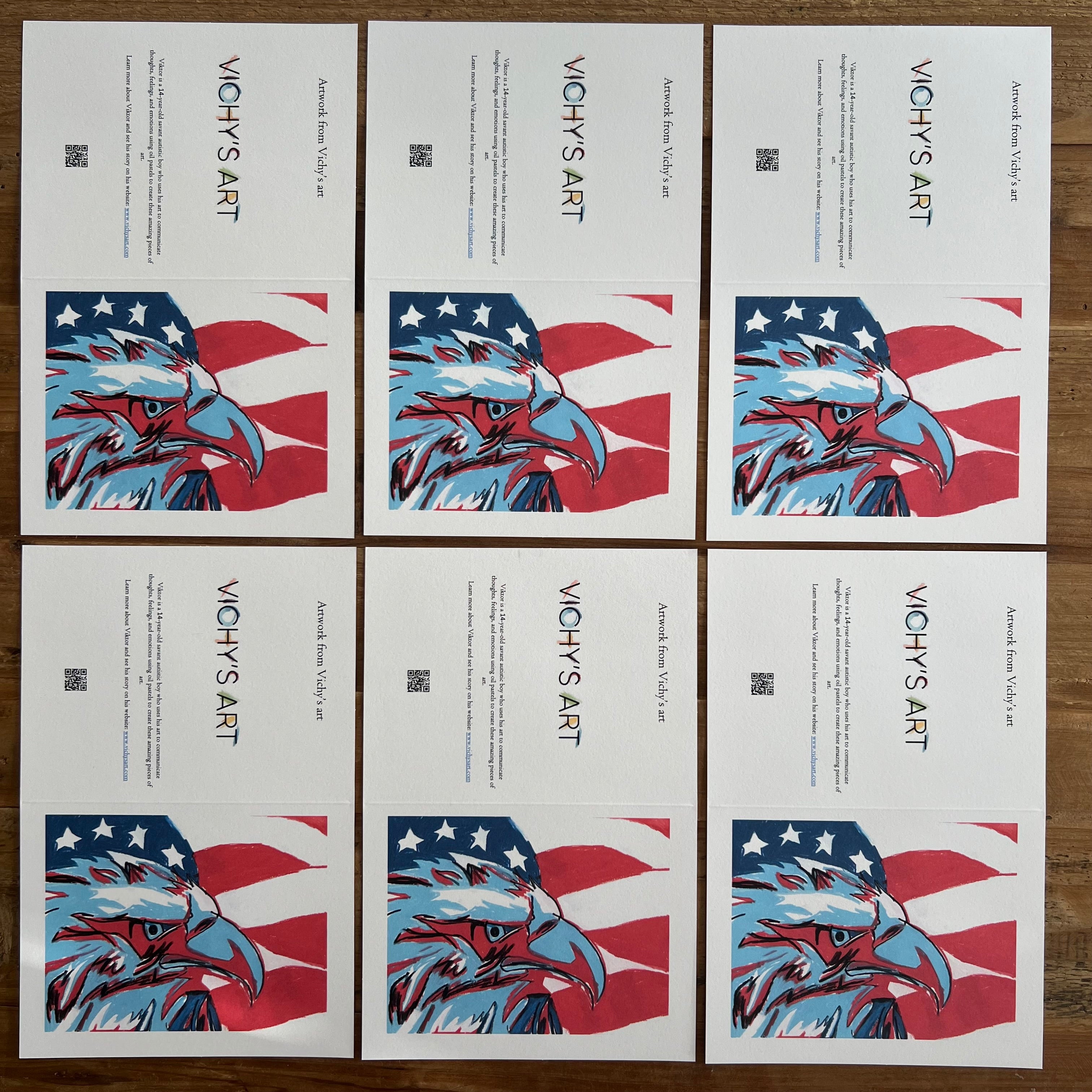 Patriotic Eagle - Greeting cards
