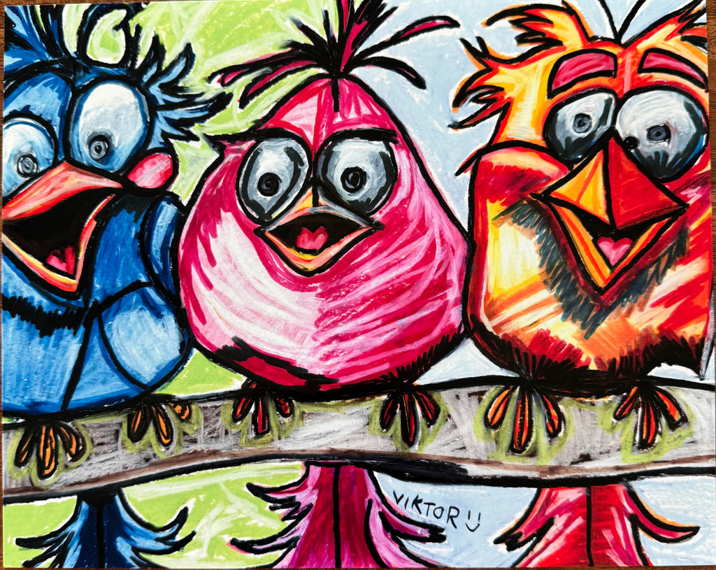 The Happy Birds - Art Prints