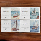 Sailboats - Greeting cards set of 8 cards