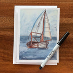 Sailboats - Greeting cards set of 8 cards
