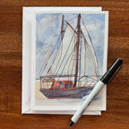 Sailboats - Greeting cards set of 8 cards