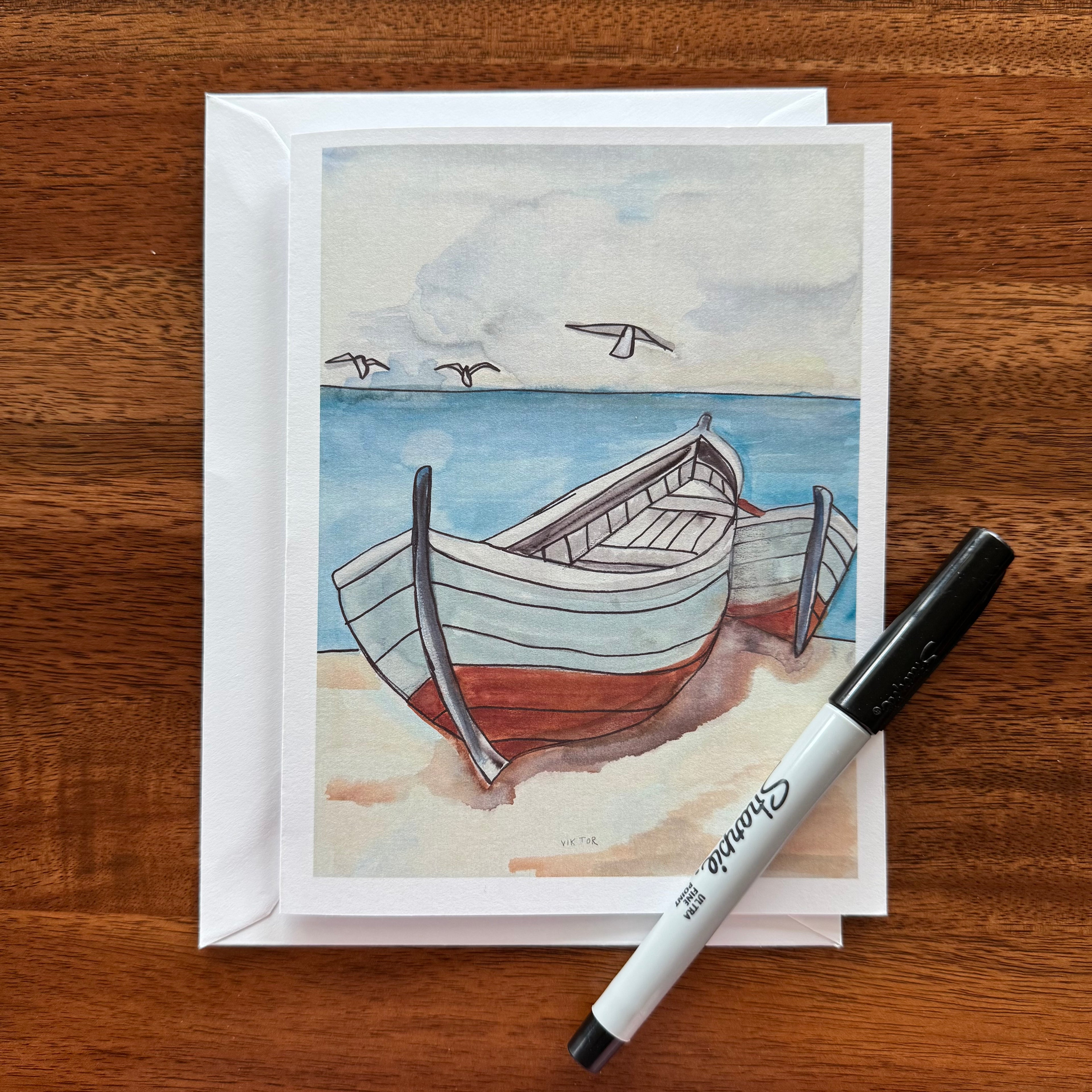 Sailboats - Greeting cards set of 8 cards