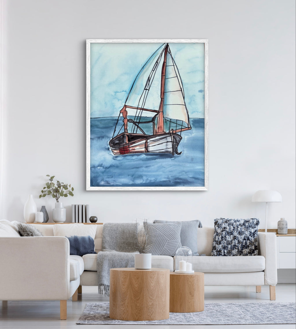 Sailboat II - Art Prints