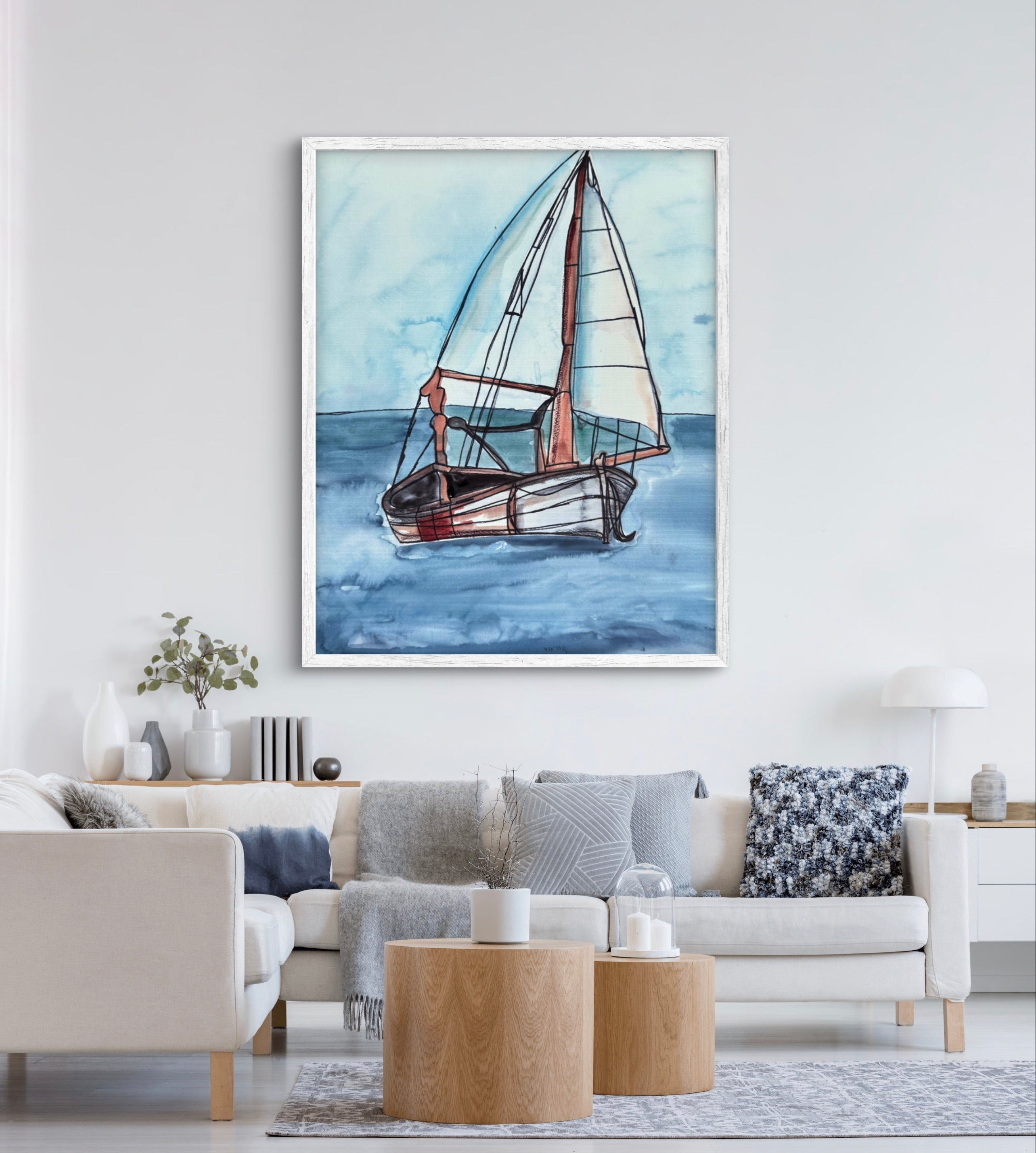 Sailboat II - Art Prints