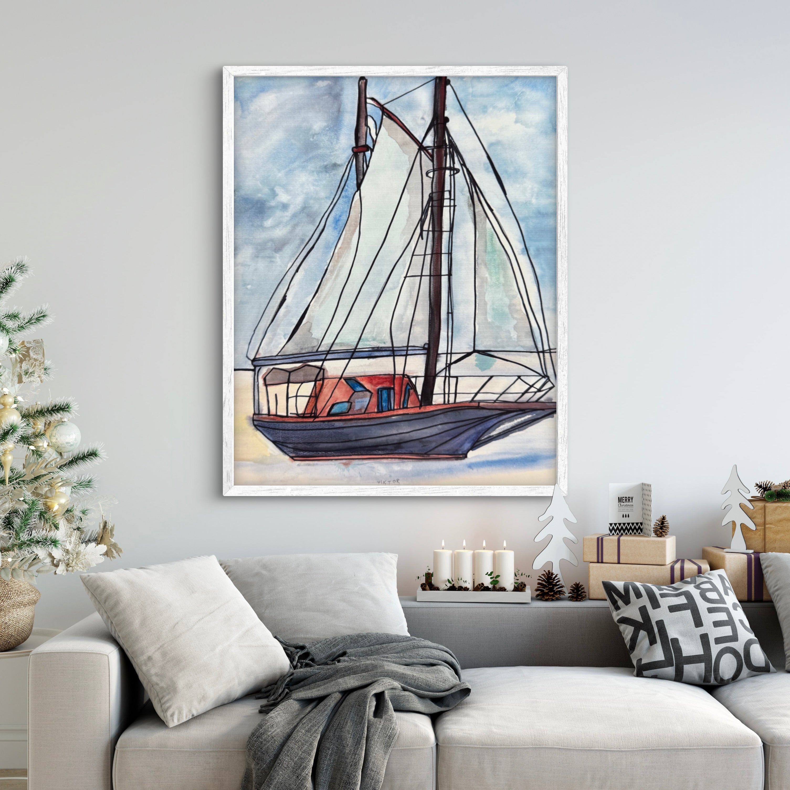 Sailboat III - Art Prints