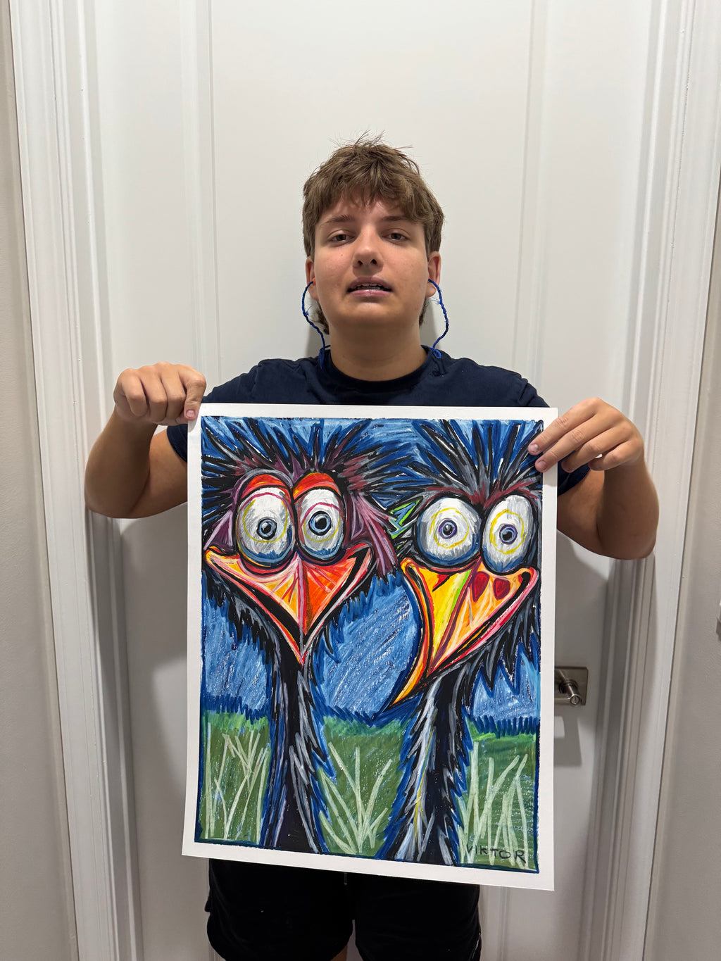 Crazy Birds - ORIGINAL 16x20”
