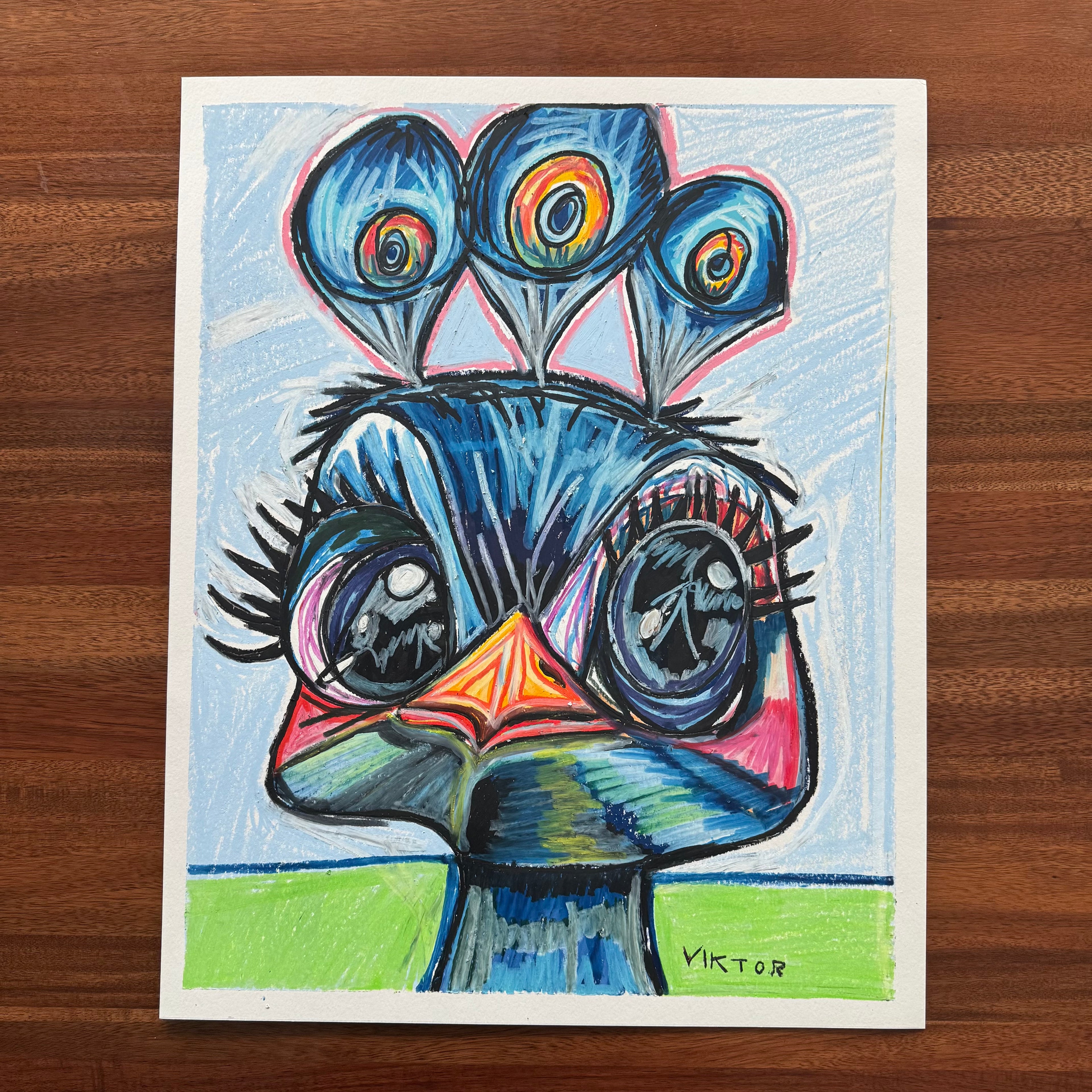 Baby Peacock - ORIGINAL 16x20”