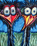 Crazy Birds - Art Prints