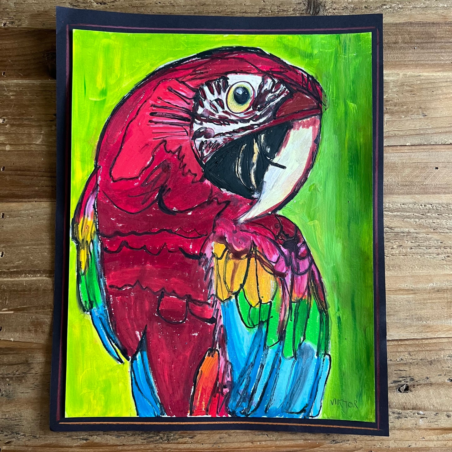 The Parrot Collection: Parrot 2 - ORIGINAL  12x15”