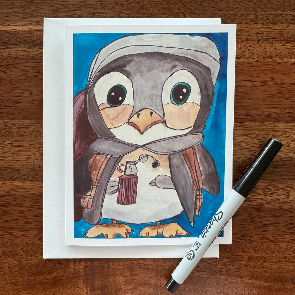 Cute Penguins - Greeting cards set of 8 cards
