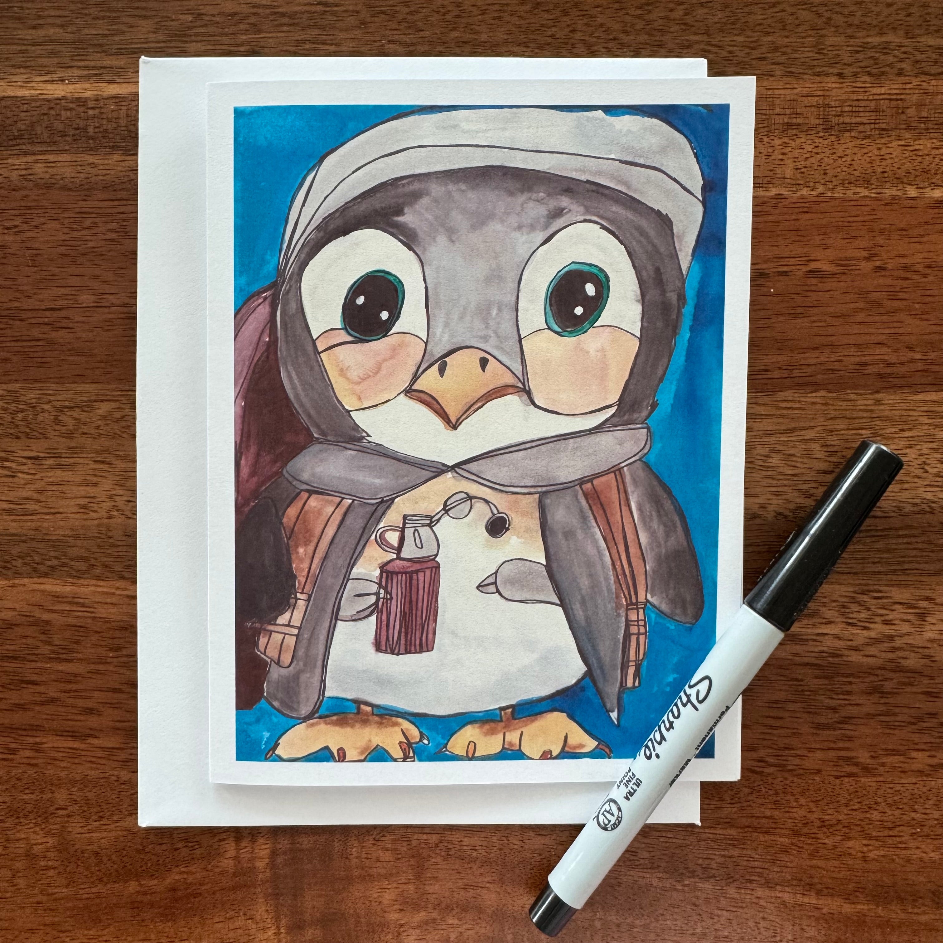 Cute Penguins - Greeting cards set of 8 cards