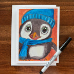 Cute Penguins - Greeting cards set of 8 cards