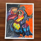 Colorful Toucan - ORIGINAL 16x20” (video attached) - Vichy's Art