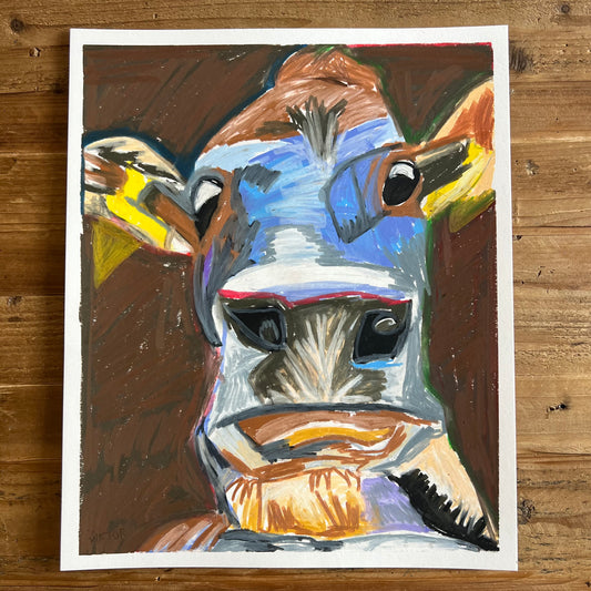 The Grey Cow - ORIGINAL  14x17”