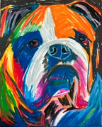 Orange Bulldog - Art Prints