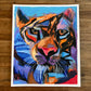 The Colorful Tiger - ORIGINAL  14x17”