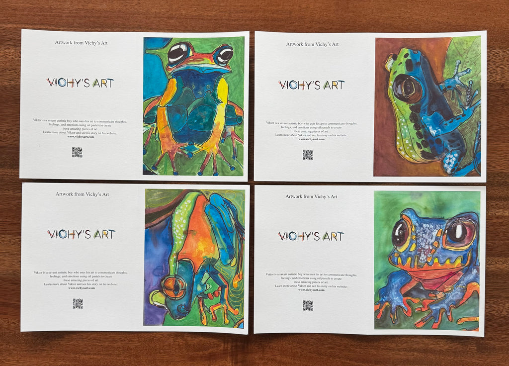 Frogs - Greeting cards set of 8 cards