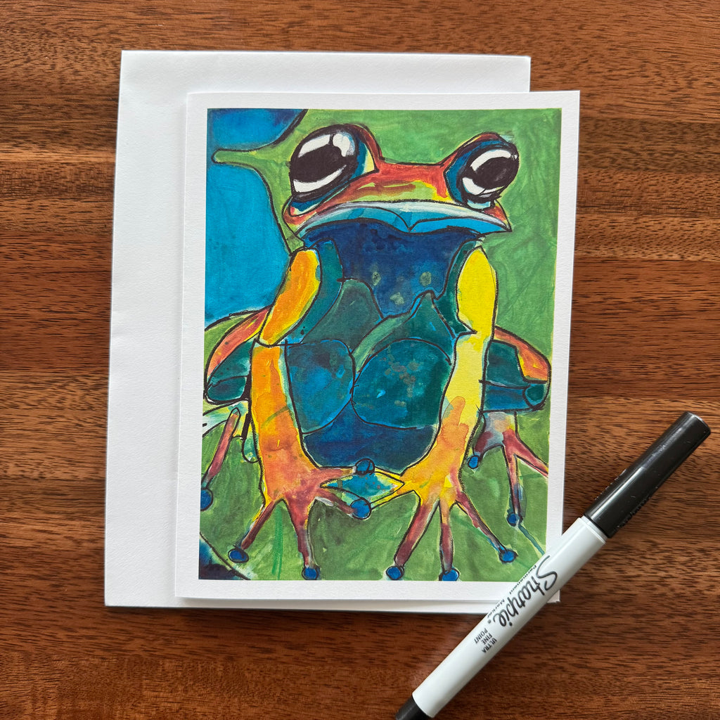 Frogs - Greeting cards set of 8 cards