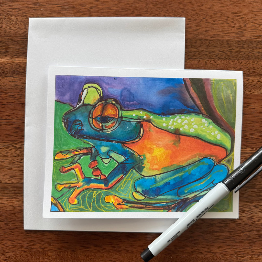 Frogs - Greeting cards set of 8 cards
